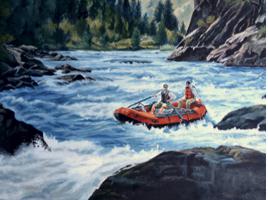 rafting on the rapids